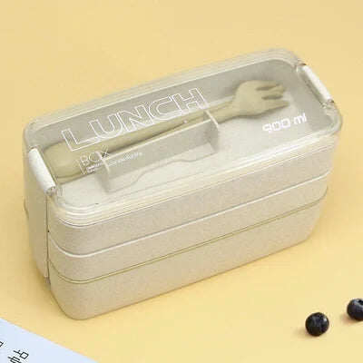 🍱🍱3 Layer Wheat Straw Bento Boxes
