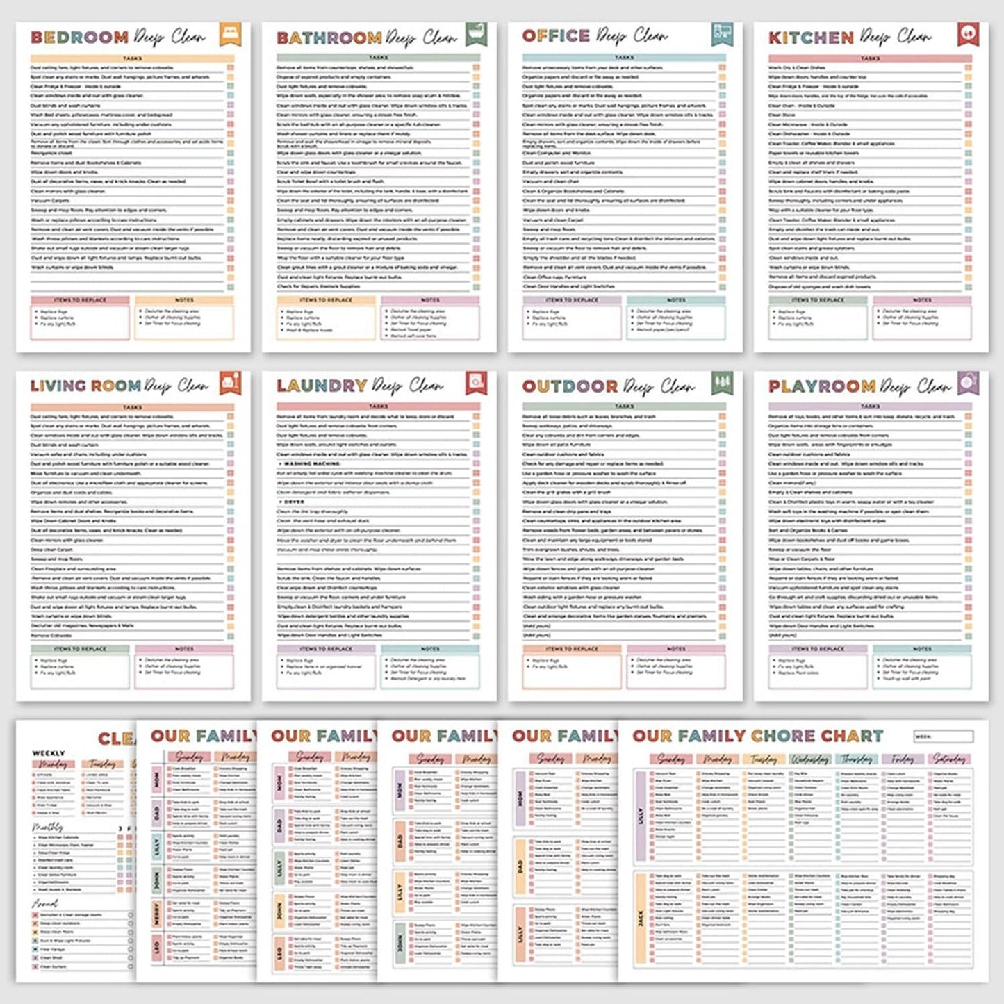 ADHD Cleaning & Organizing Toolkit - Chore Planner