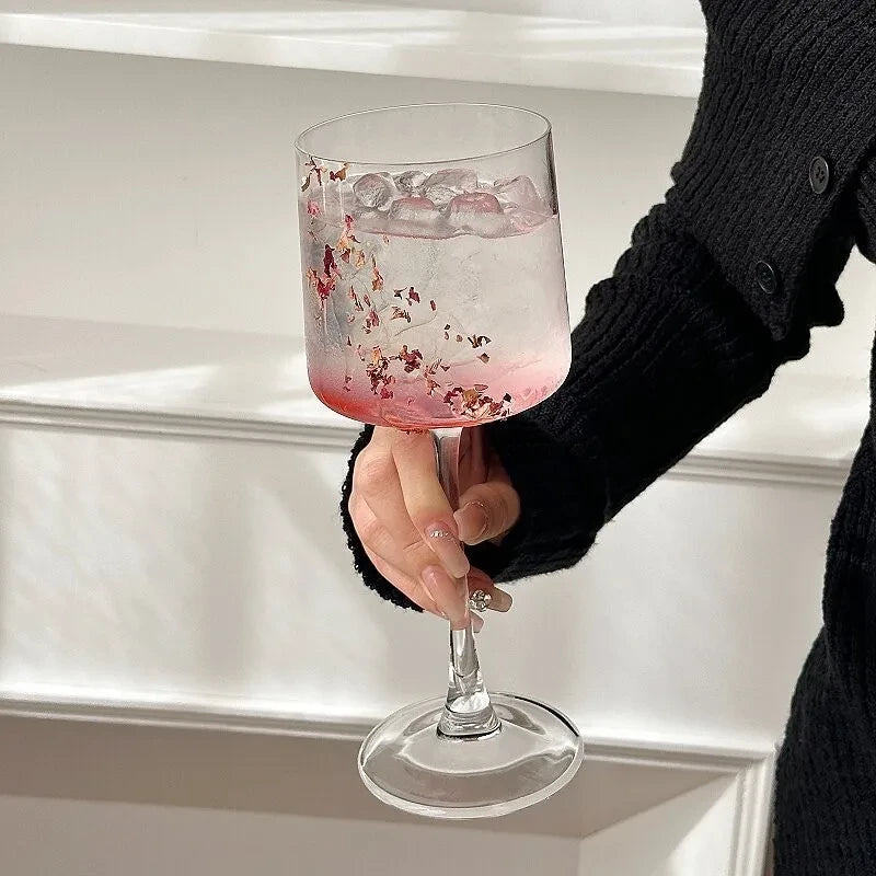 Japanese-style Kimura Naotaka Highball Glass, Cocktail Glass, Champagne Glass, Transparent Glass, Red Wine Glass, for Home Use