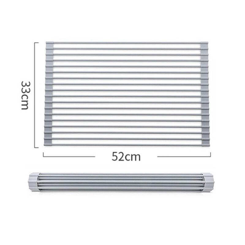Multipurpose Roll-Up Dish Drying Rack