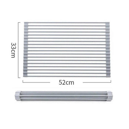 Multipurpose Roll-Up Dish Drying Rack