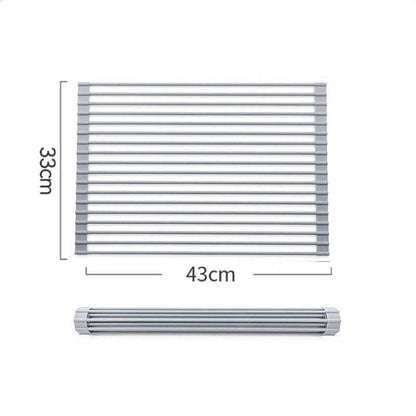 Multipurpose Roll-Up Dish Drying Rack