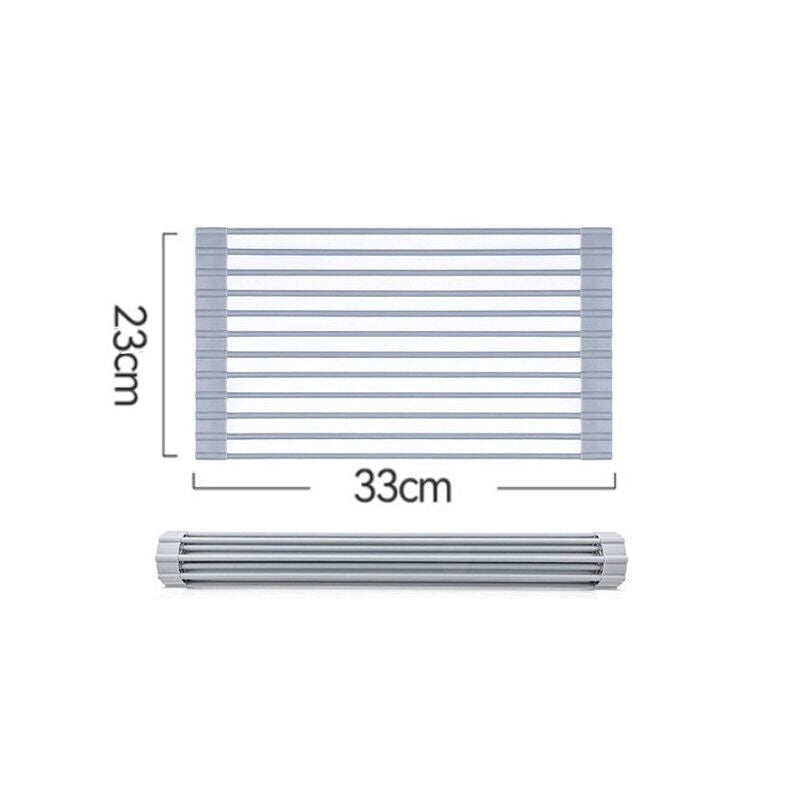 Multipurpose Roll-Up Dish Drying Rack