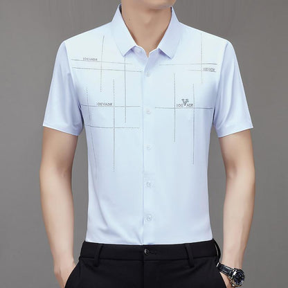 Men's Breathable Ice-Silk Stretch Shirt