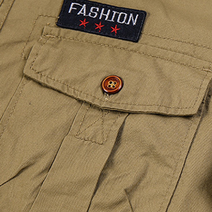 👔 LIMITED-TIME 50% OFF! 💥 Men's Classic Fit Short Sleeve Casual Shirt – Durable Fabric, Cargo Pockets, Timeless ✨